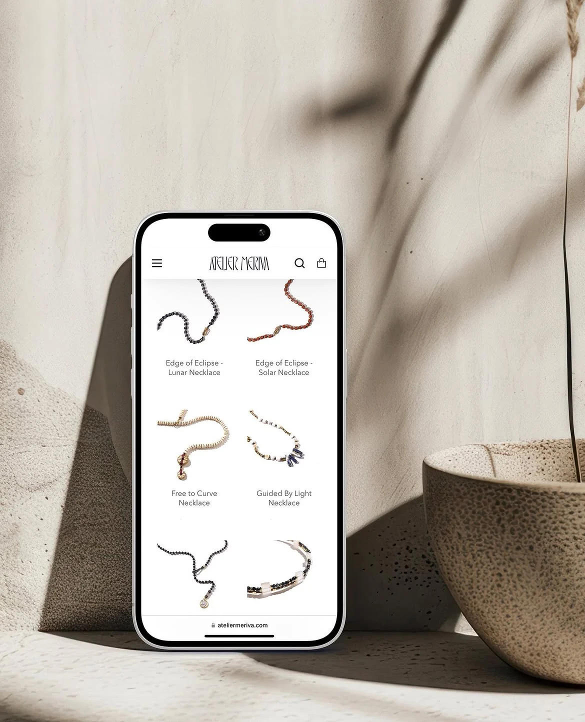Atelier Meriva mobile shopping experience
